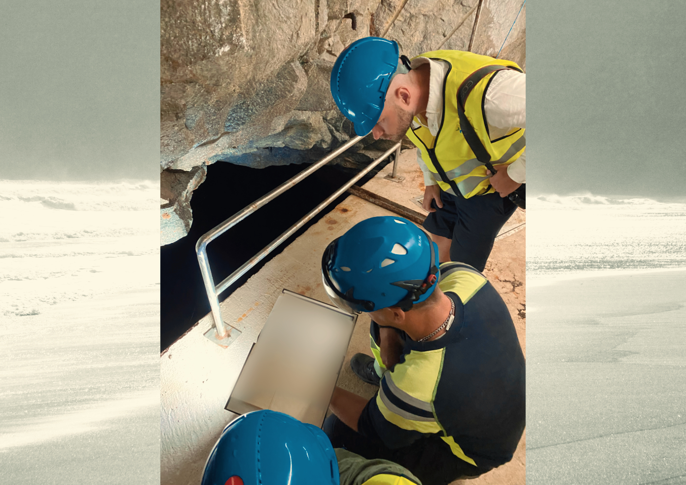 Lucas looking underground in fjell